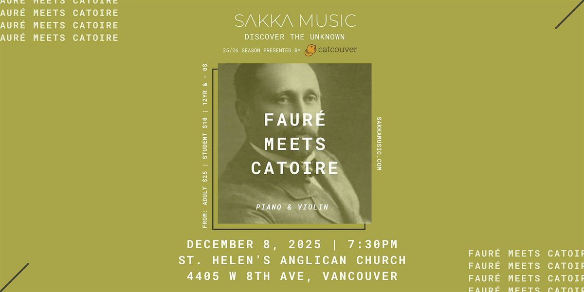 Faur\u00e9 meets Catoire - Violon & Piano