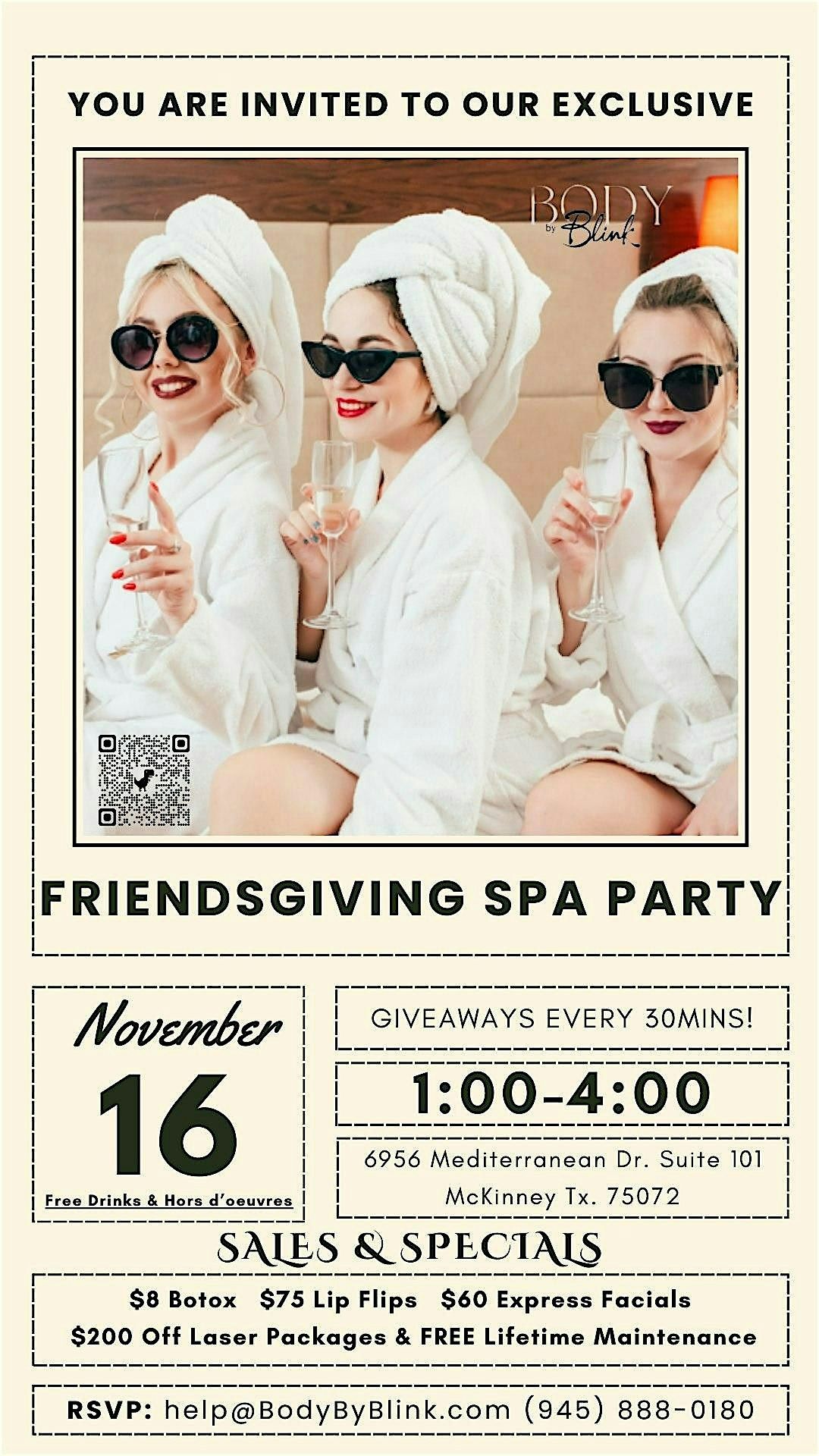 Spa Friendsgiving & Giveaways