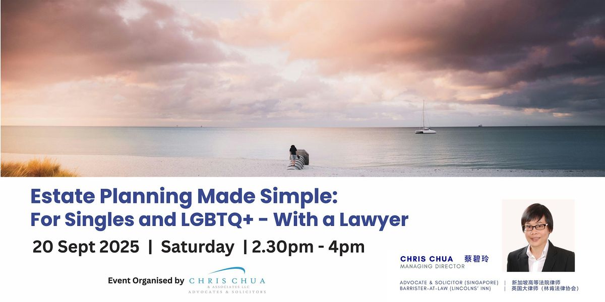 Wills, LPAs and Estate Planning for Singles and LGBTQ+ \u2013 With a Lawyer