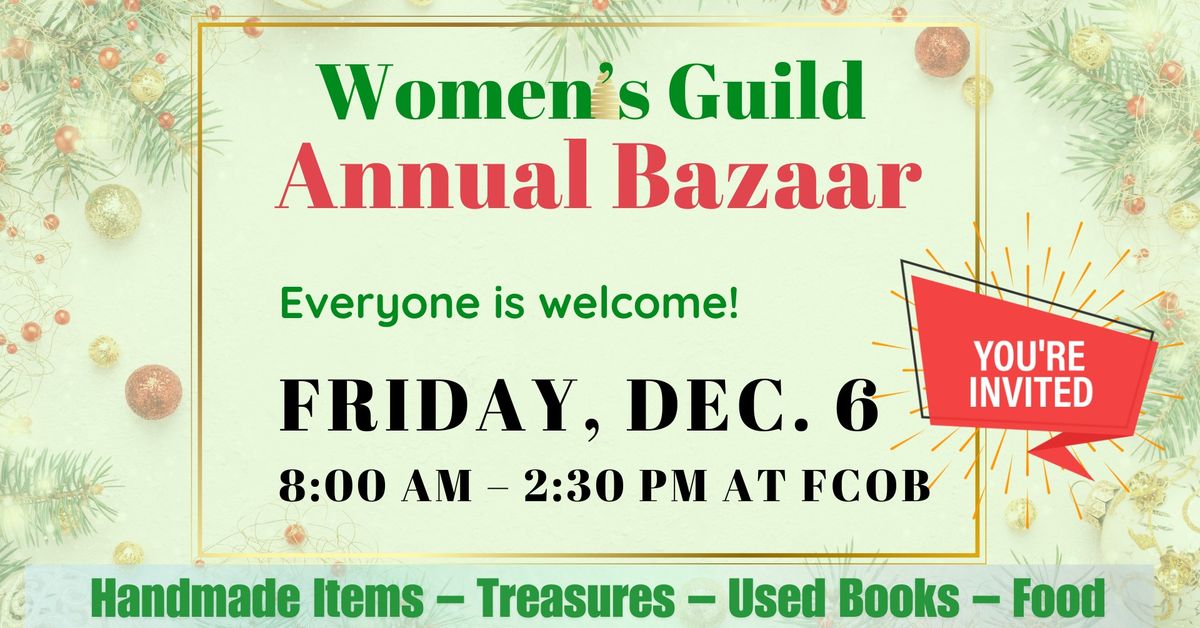 Women\u2019s Guild Annual Bazaar