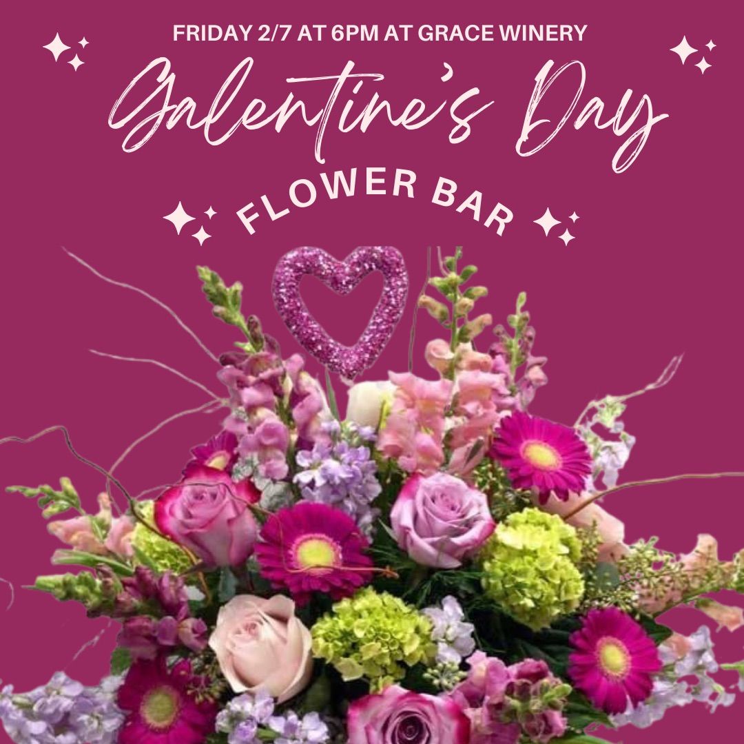 (SOLD OUT) Galentine\u2019s Day Flower Bar - Make your own Bouquet at Grace Winery - Glen Mills, PA