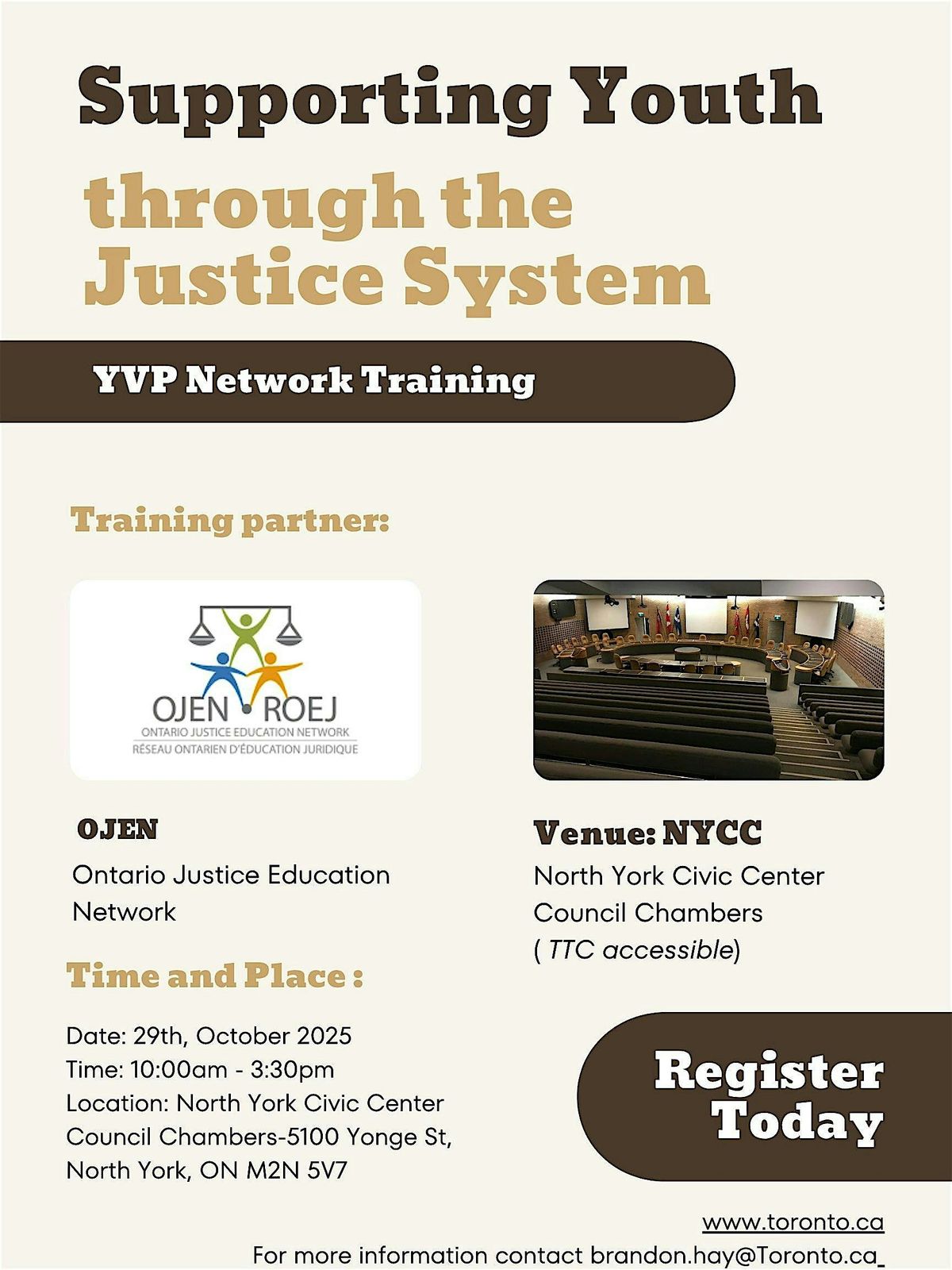 Supporting Youth through the Justice System delivered by OJEN