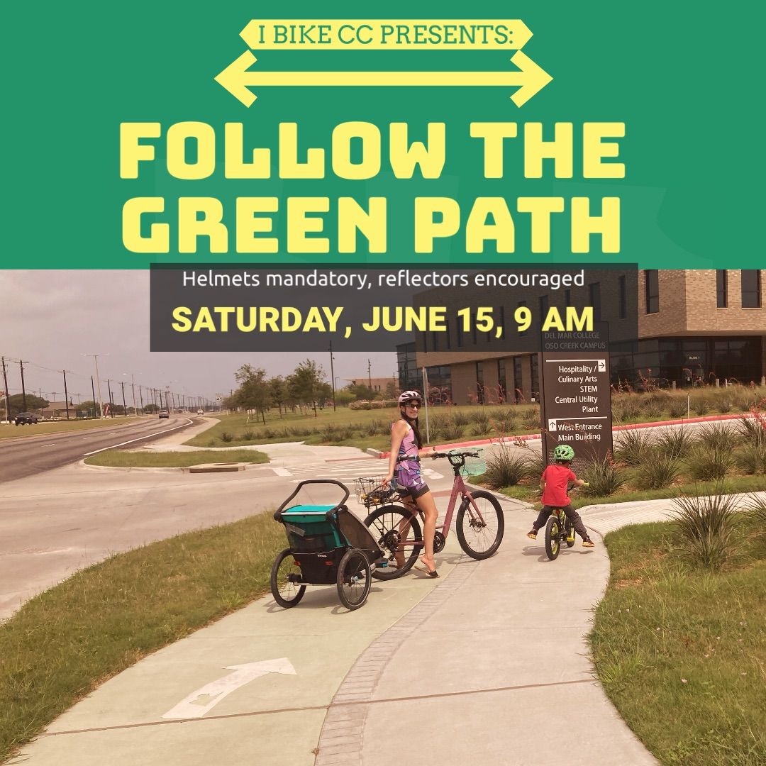 Follow the Green Path - CC Southside Bike Ride - Celebrate New Trail Announcement - Fun for Everyone