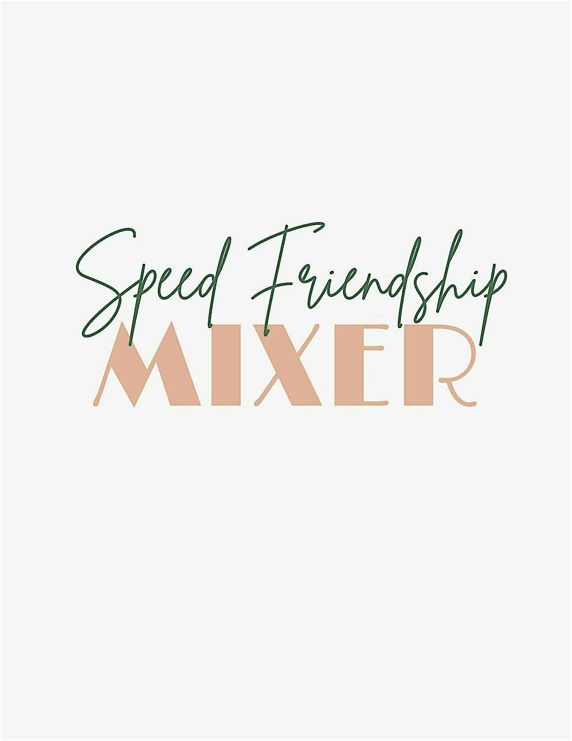 Speed Friendship Mixer