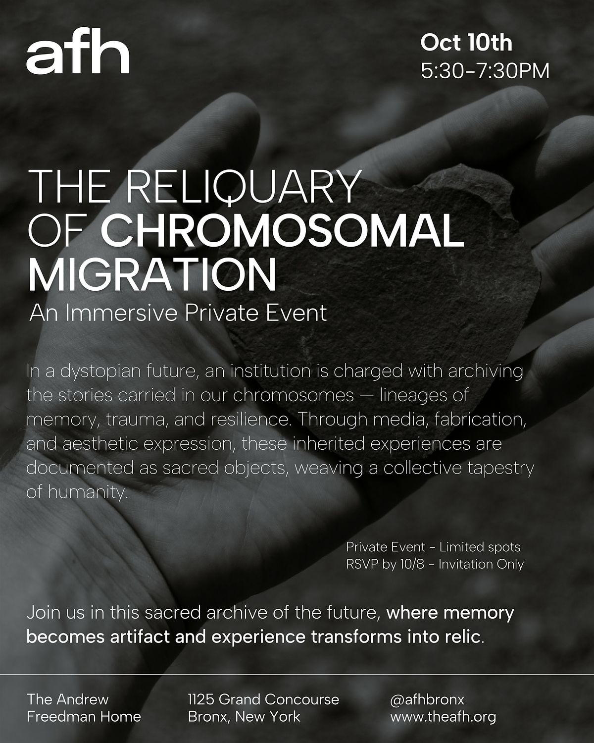 The Reliquary of Chromosomal Migration (Artist VIPs)