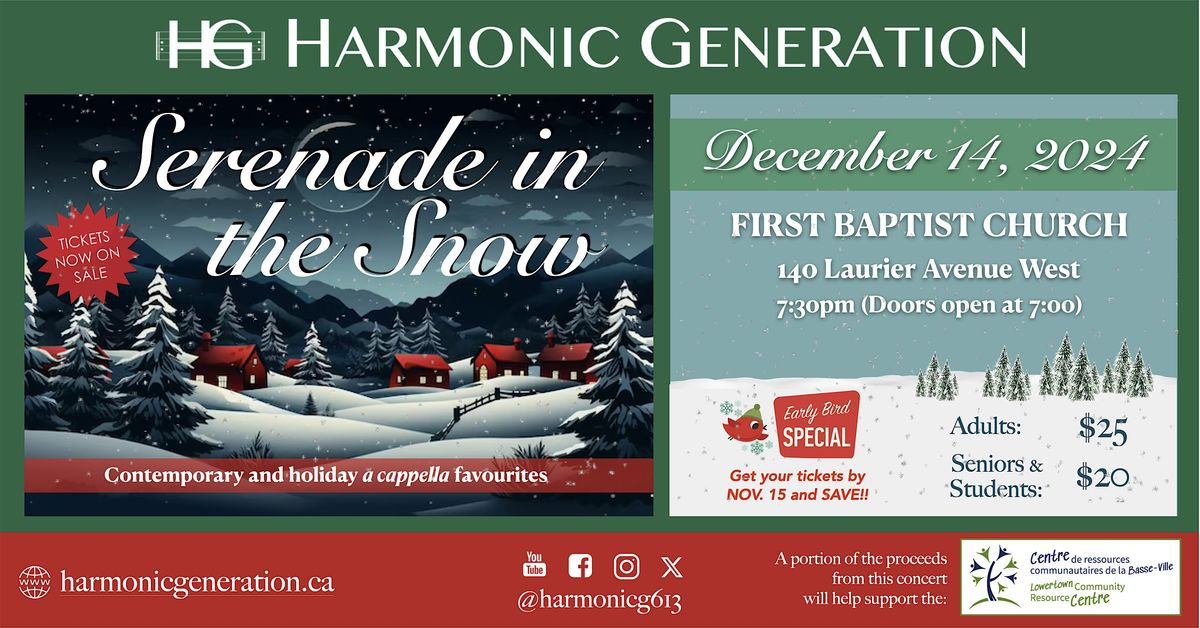 Harmonic Generation presents "Serenade in the Snow"