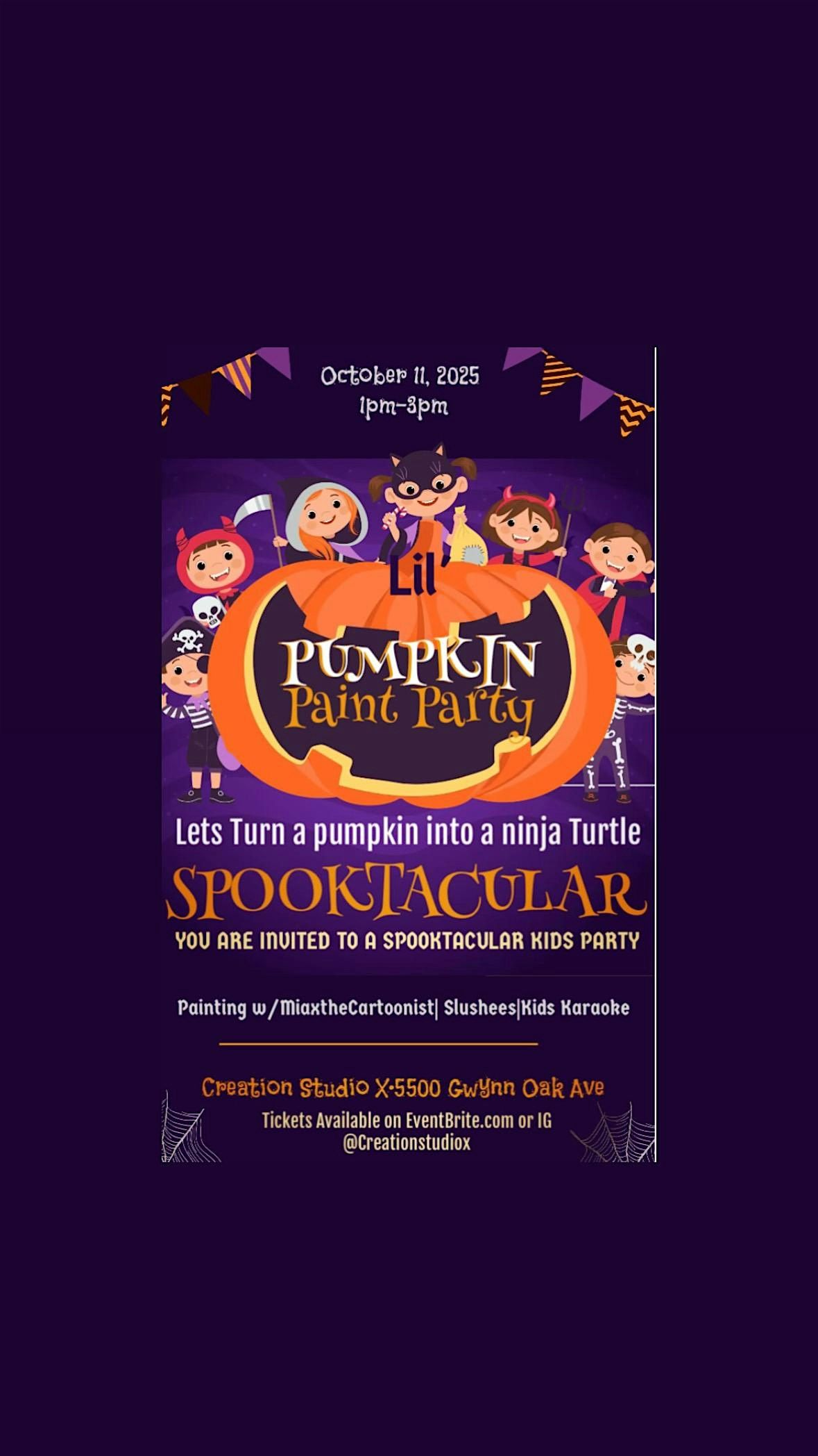 Lil\u2019 pumpkin paint party