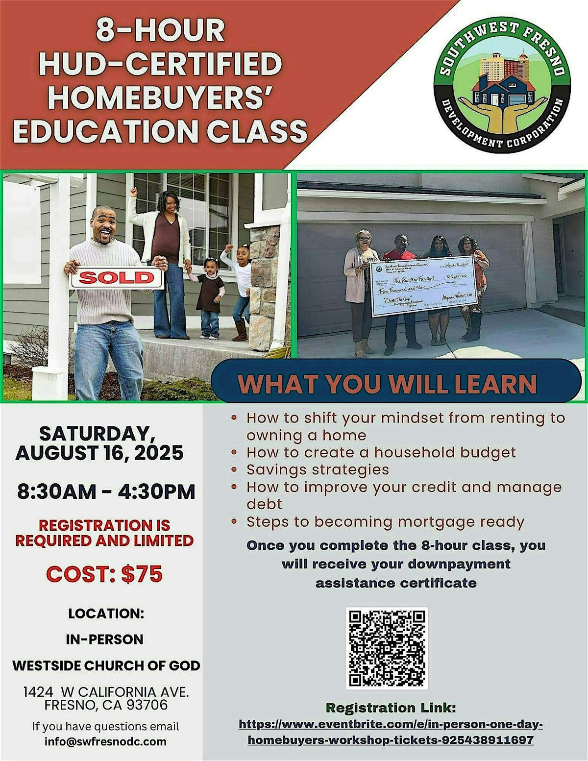 8-Hour HUD Certified Homebuyers' Education Class
