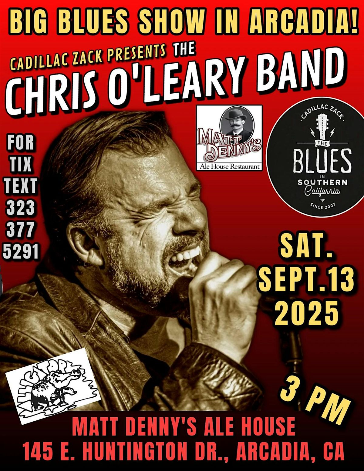 CHRIS O'LEARY BAND - Blues Harmonica Master - in Arcadia!