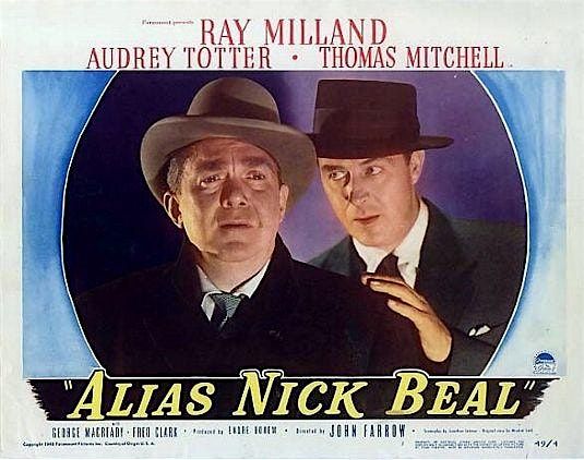 MovieJawn & Philly Free Library present ALIAS NICK BEAL (1949)