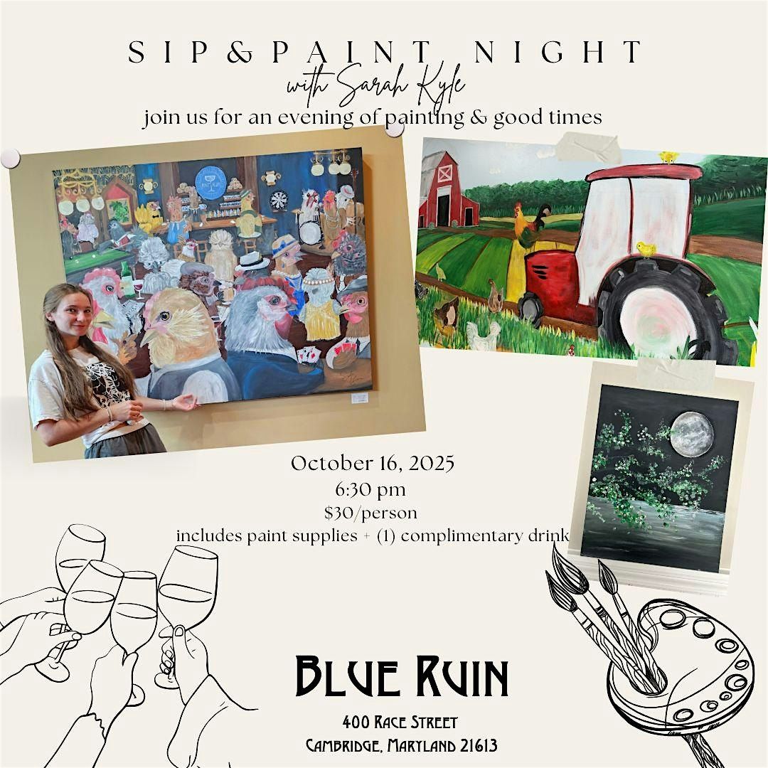 Sip & Paint Night at Blue Ruin