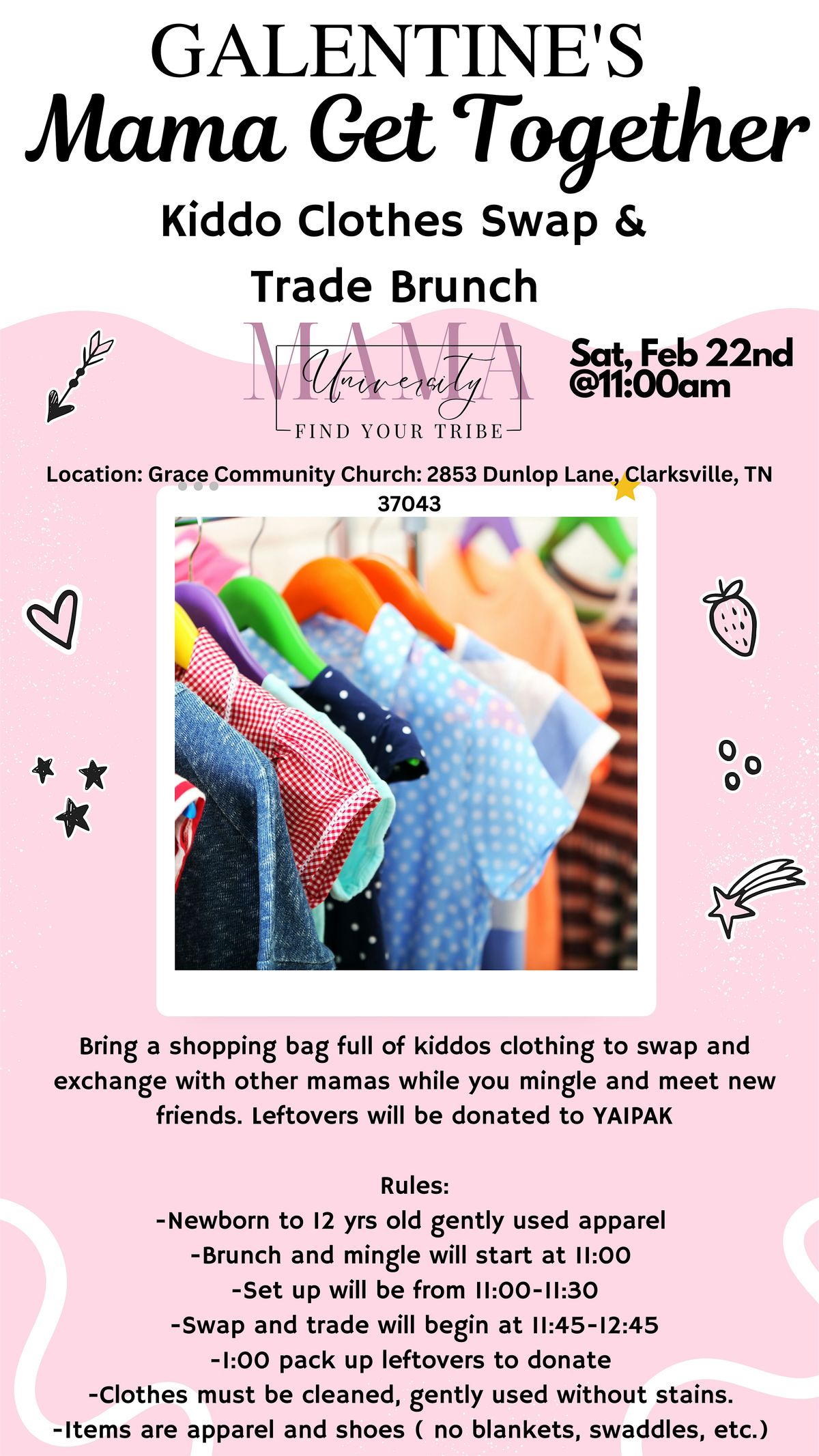 MamaU Galentine's Swap & Trade Brunch