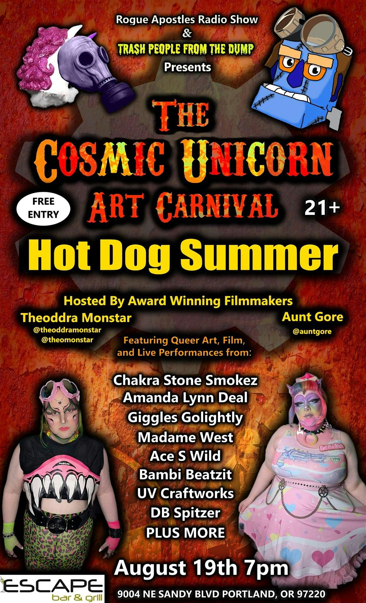 The Cosmic Unicorn Art Carnival "Hot Dog Summer"