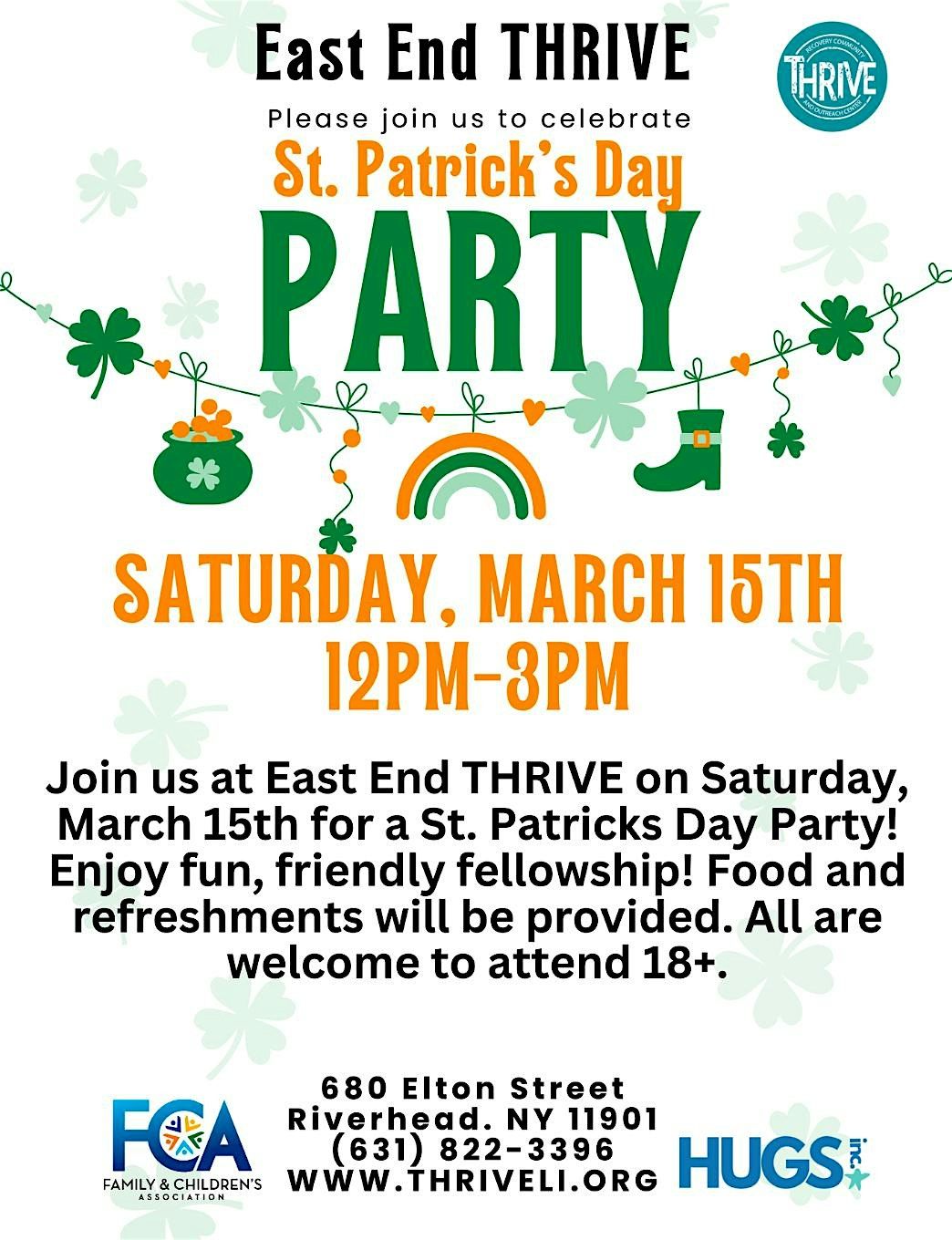 East End THRIVE Saint Patricks Day Party