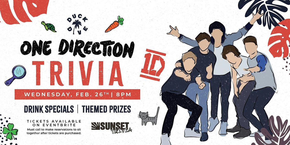 One Direction Trivia at The Duck Dive