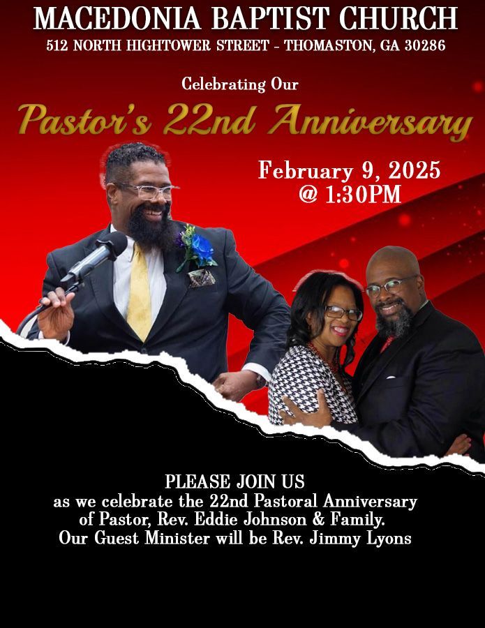 Pastor Johnson & Family's 22nd Pastoral Anniversary