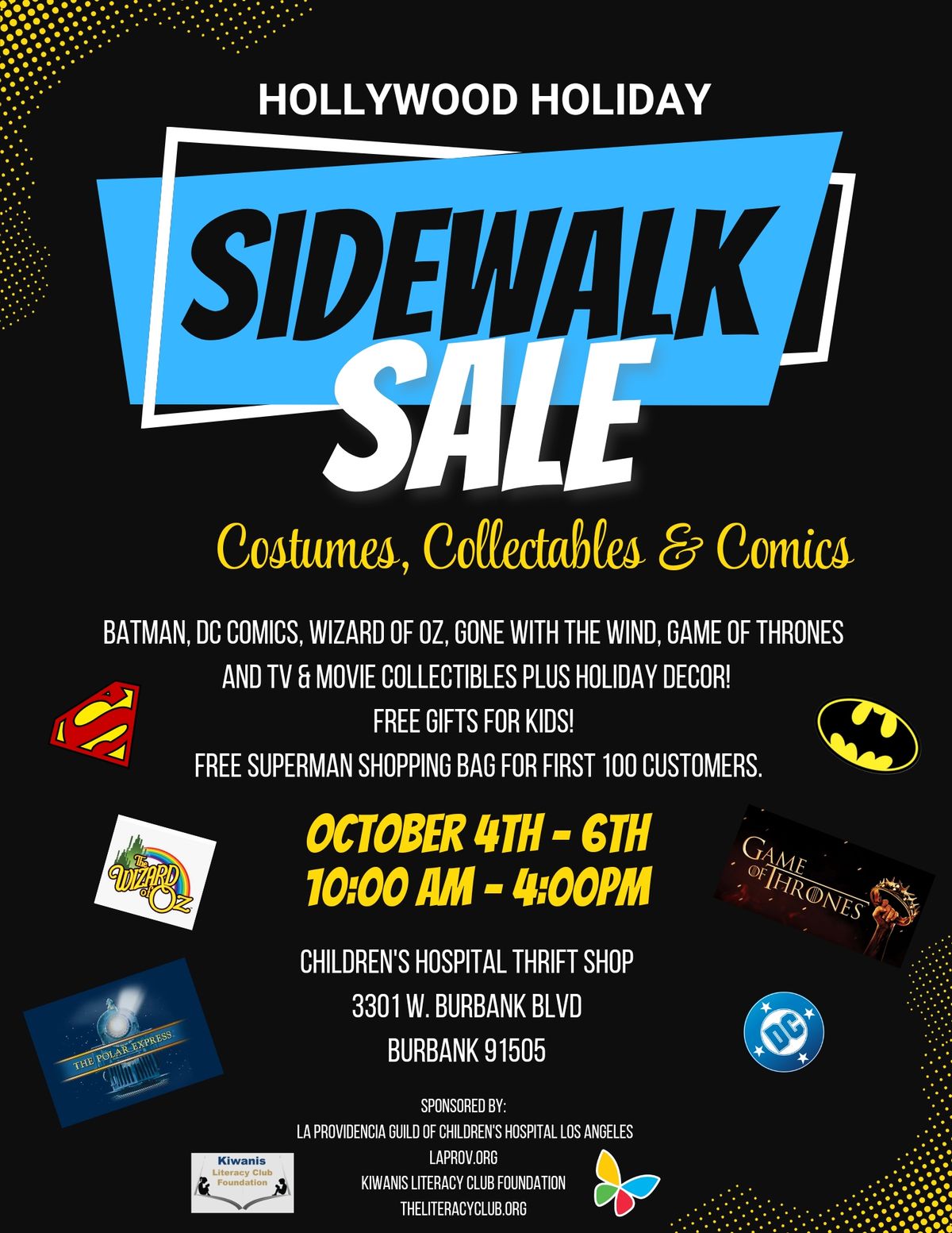 Hollywood Holiday Sidewalk sale