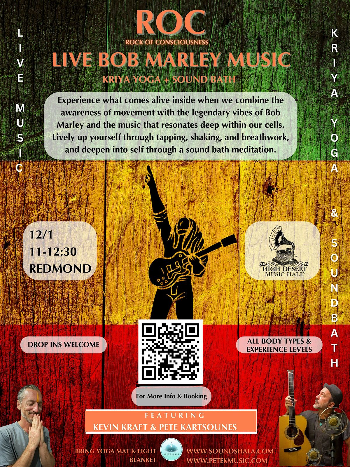 Live Bob Marley Music Sound Bath