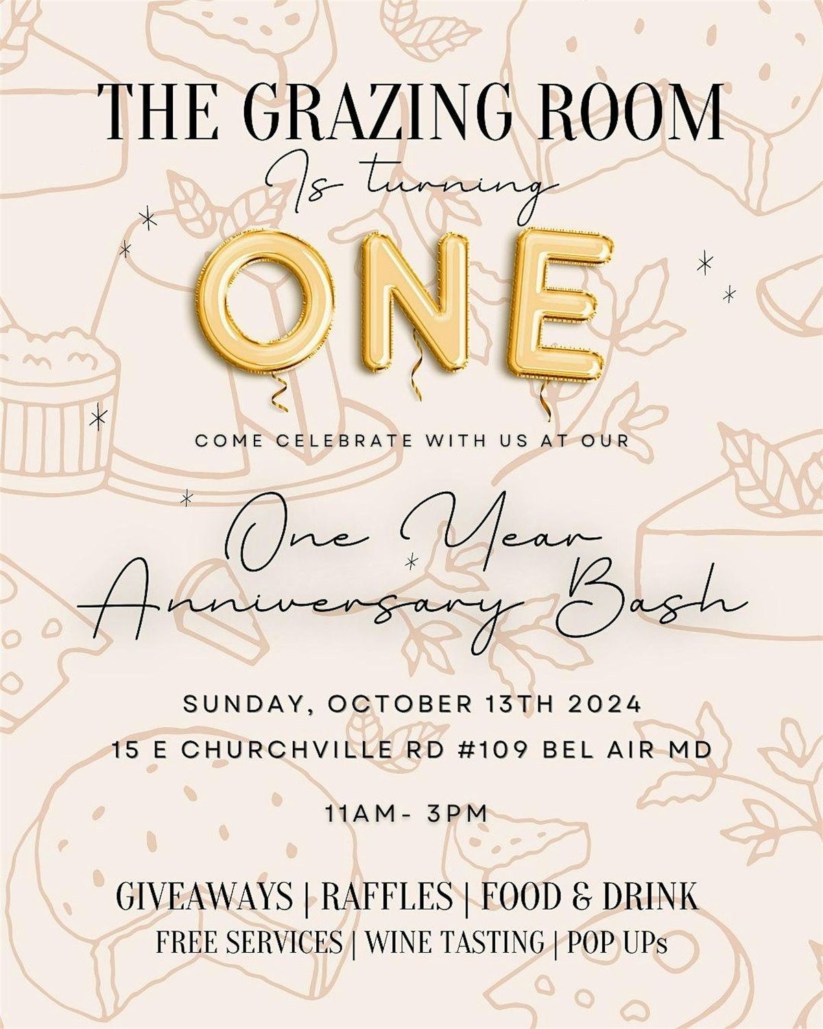 The Grazing Room One Year Anniversary Bash