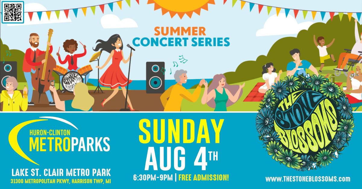LAKE ST. CLAIR Metropark - Summer Concert Series: featuring The STONE BLOSSOMS