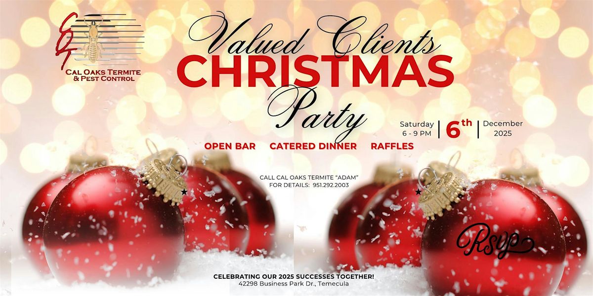 Christmas Party with Cal Oaks Termite Team