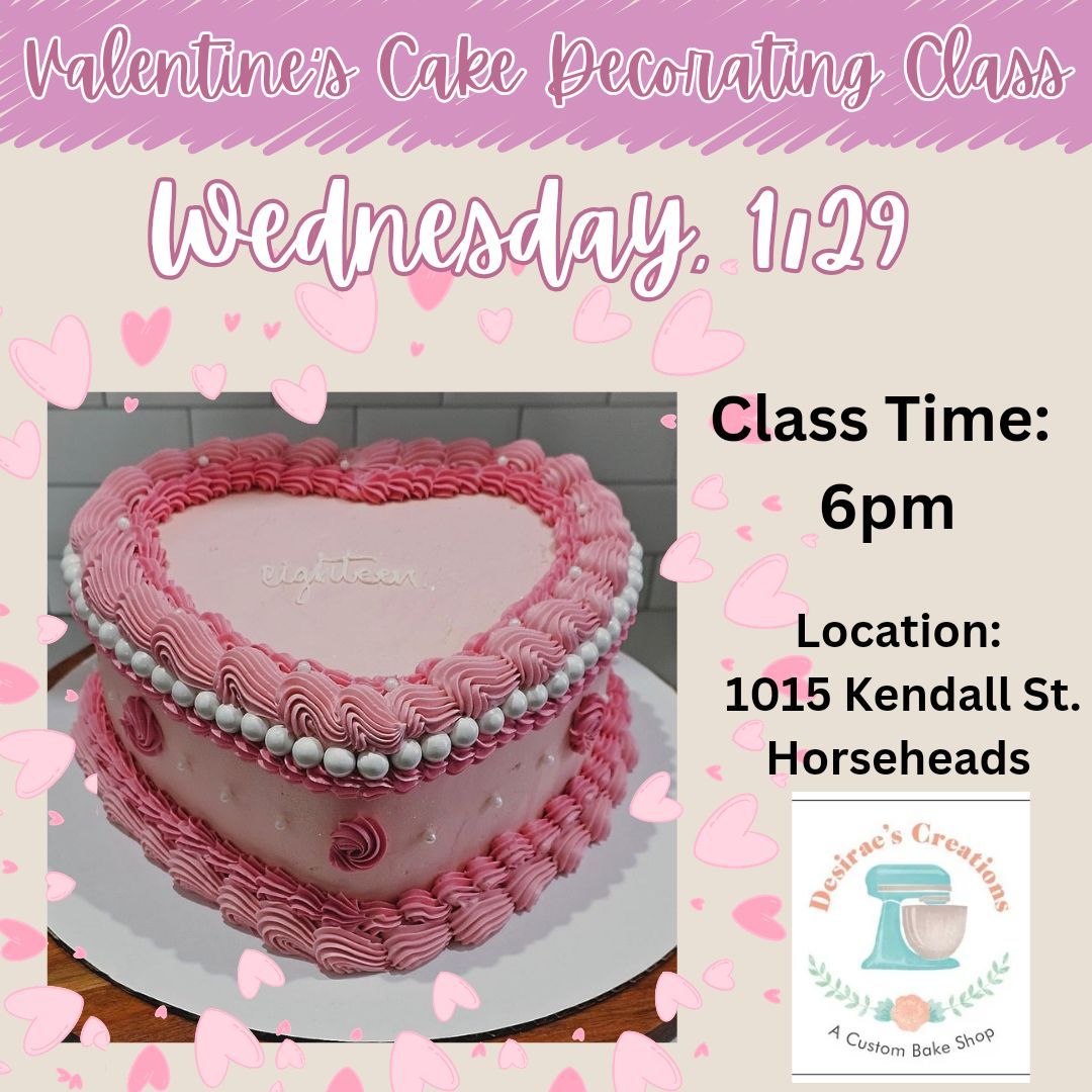 Valentine's Cake Decorating Class