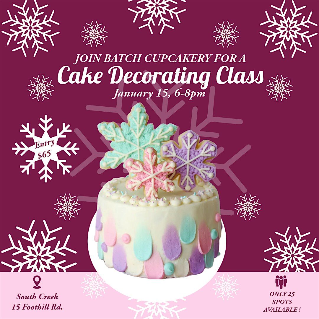 New Year's Cake Decorating Class