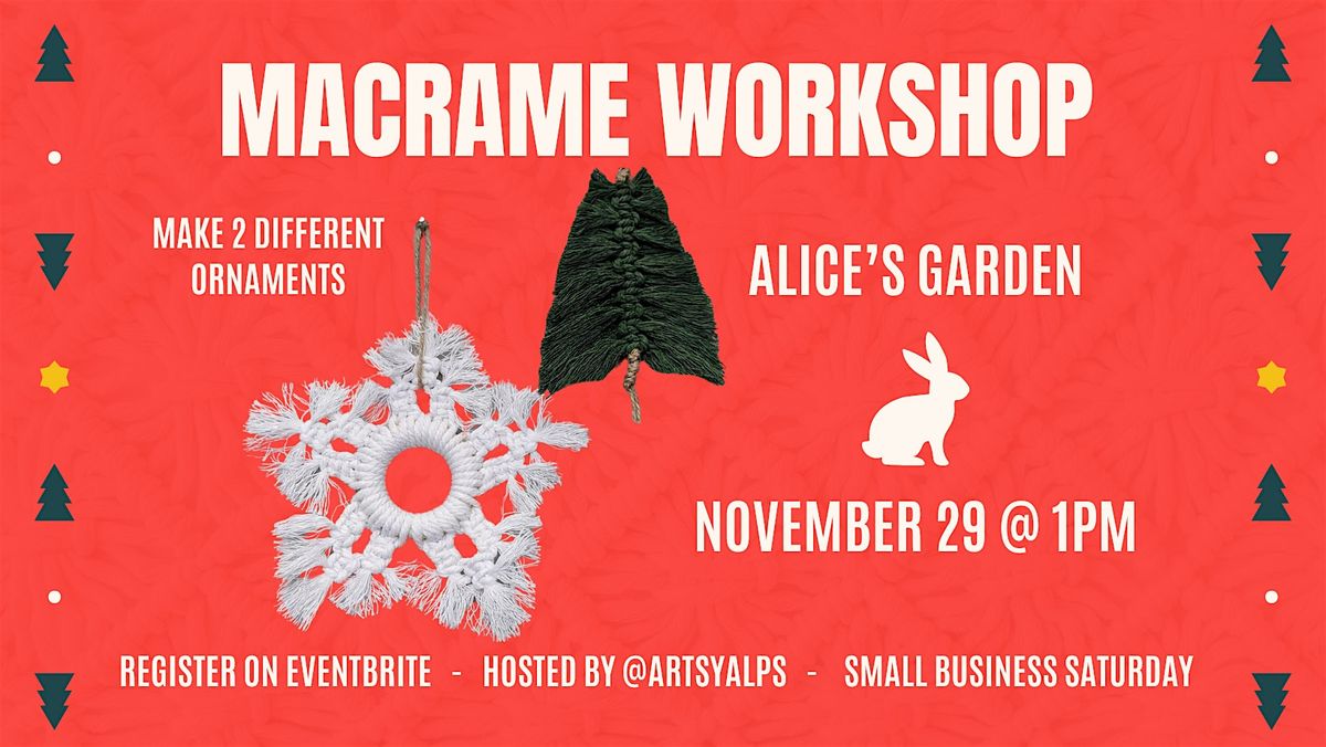 Macrame Ornament Workshop