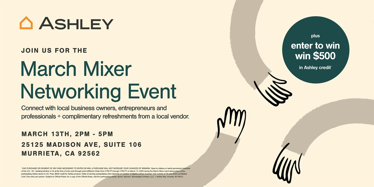 Ashley March Mixer Event (Murrieta)