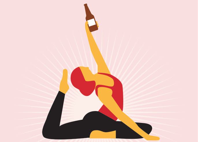 Beer Yoga at Trademark Brewing Long Beach