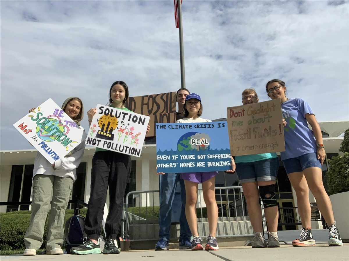 BHS SAFE club climate strike for clean energy