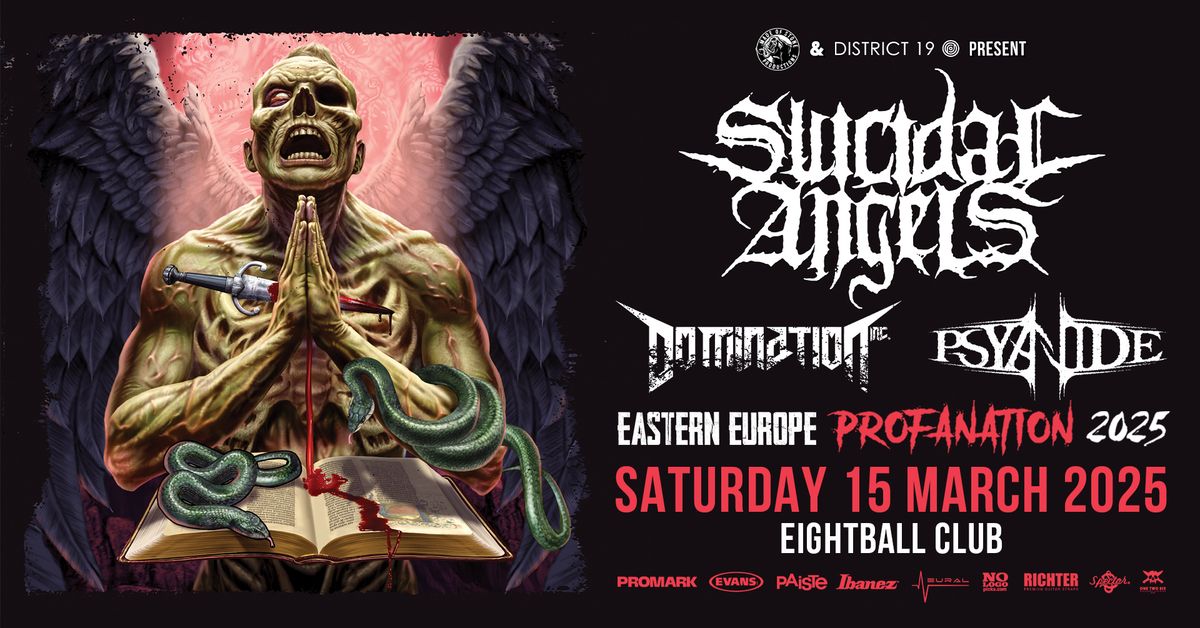 Suicidal Angels [GR] w\/ special guests: Domination INC [GR] & Psyanide [GR] live in Thessaloniki