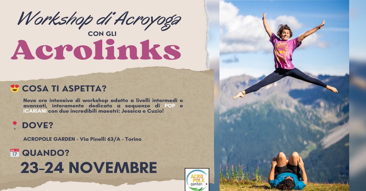 Workshop di Acroyoga con gli Acrolinks