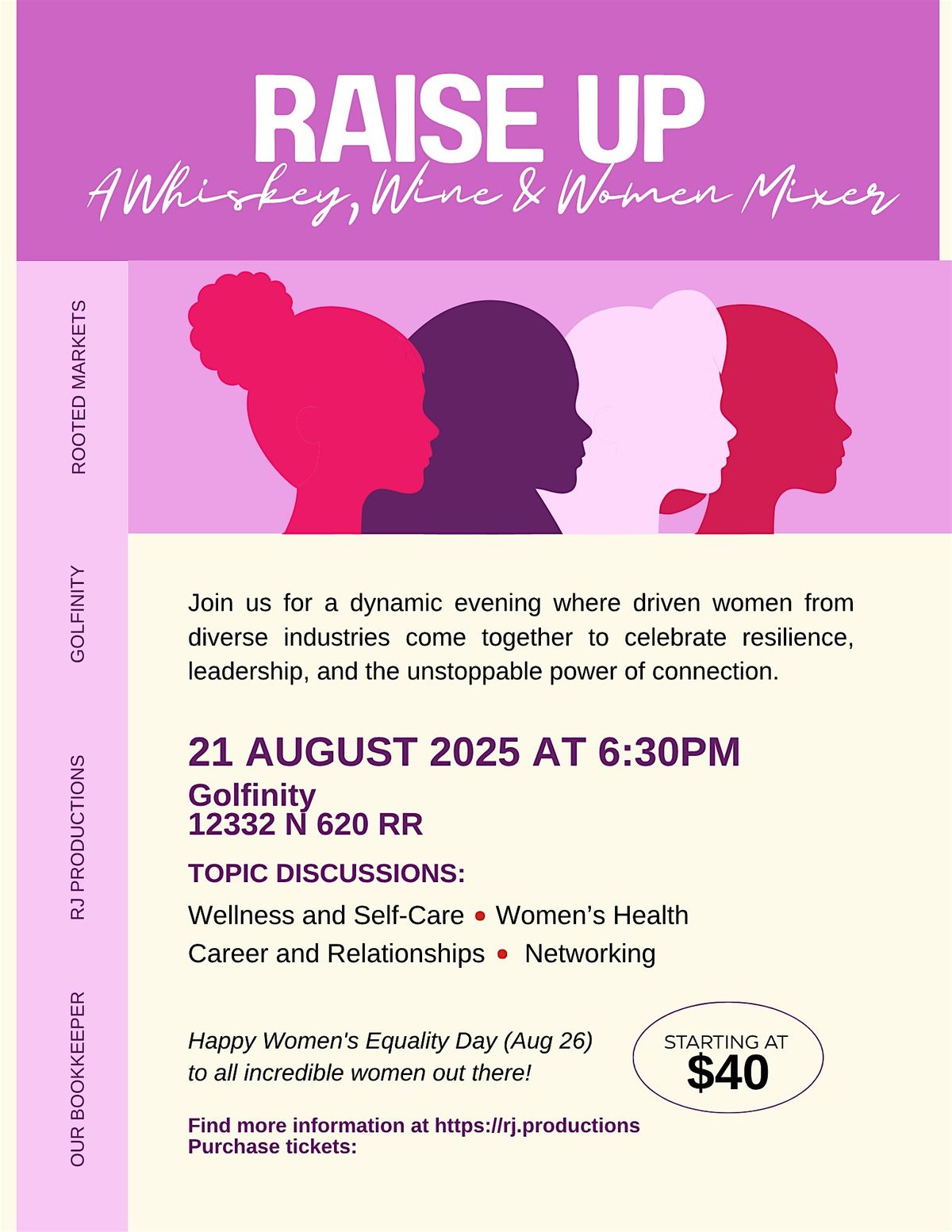 Whiskey, Wine & Women: Raise Up