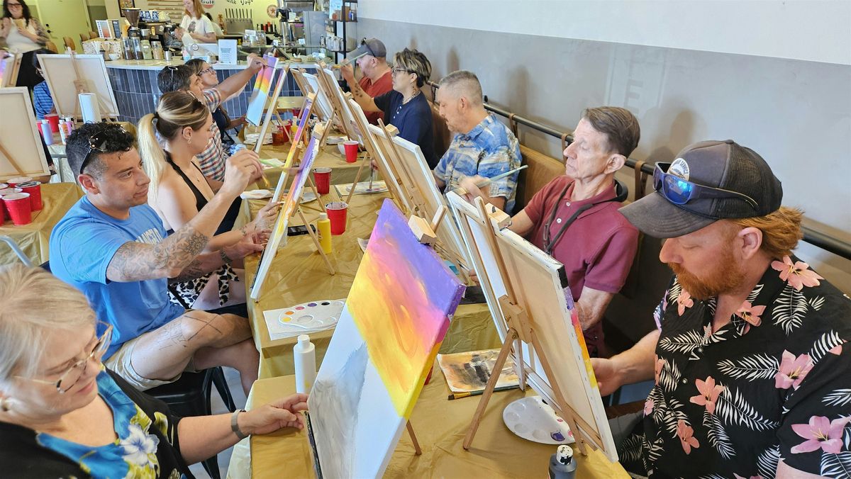 Sip and Paint at Sunday Service Motor Company