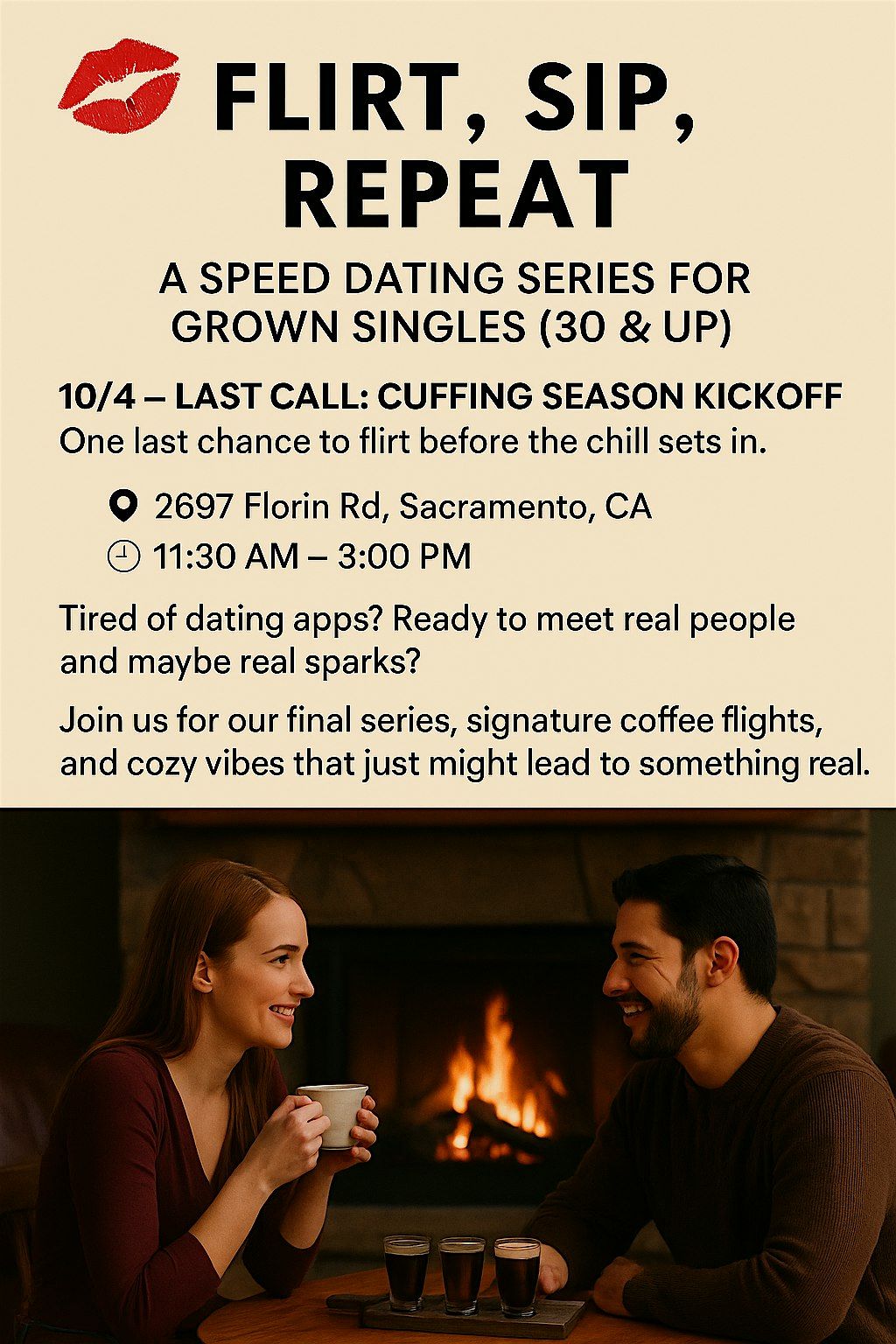 Flirt, Sip, Repeat \u2013 Last Call: Cuffing Season Kickoff