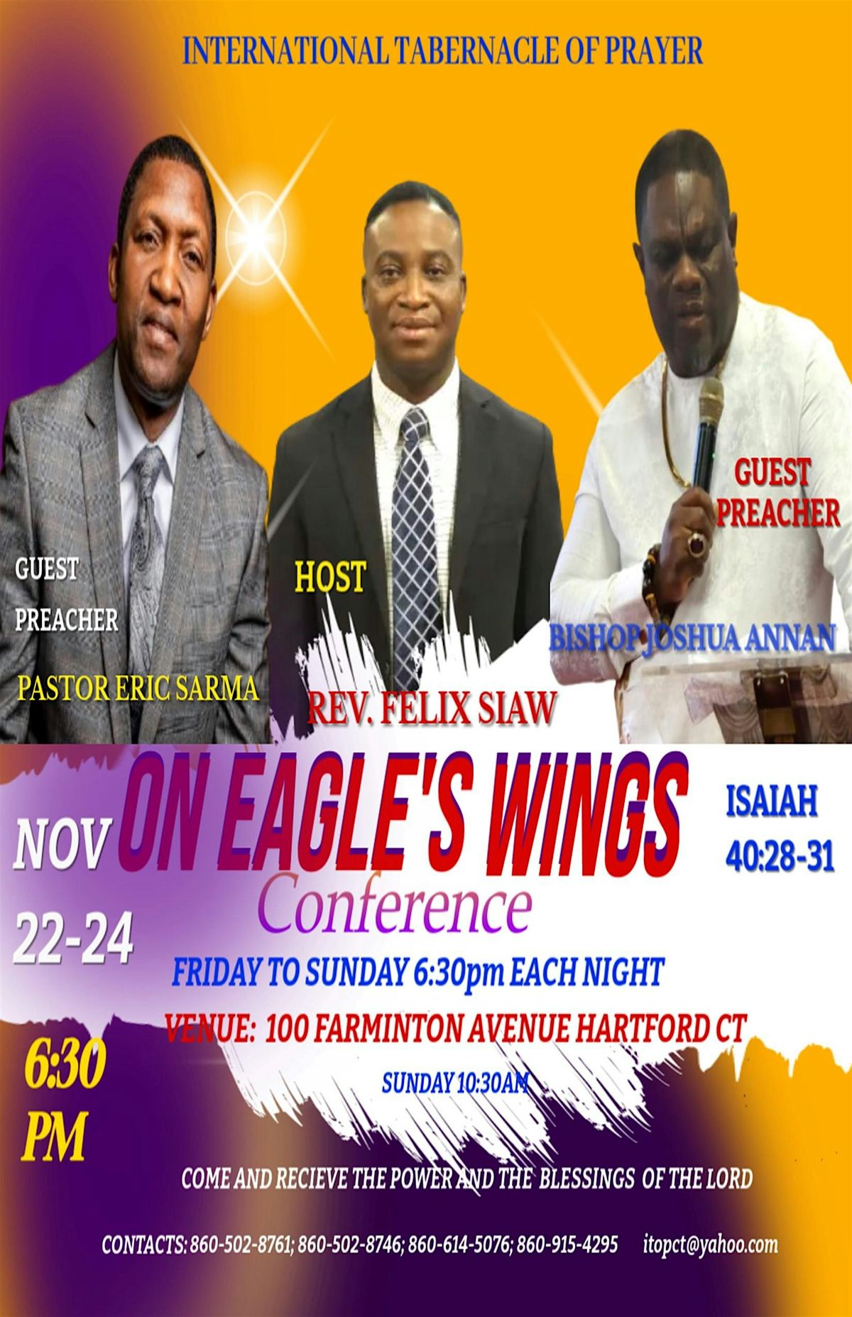 ON EAGLE'S WINGS  PROPHETIC CONFERENCE