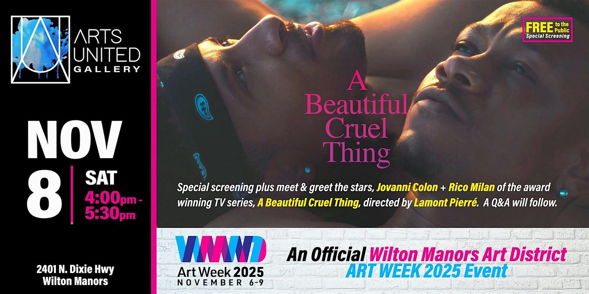 A Beautiful Cruel Thing stars Jovanni Colon & Rico Milan @ArtsUnited