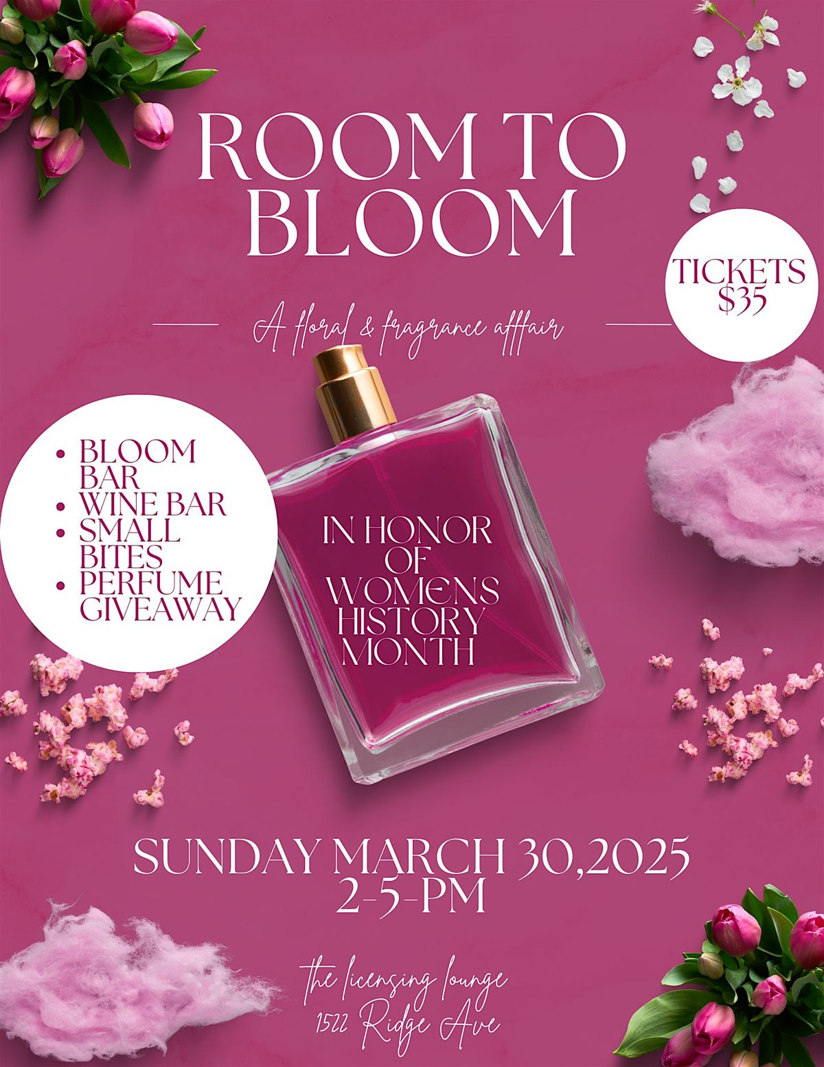 Room to Bloom: A Floral & Fragrance Affair (Wear Floral Colors)