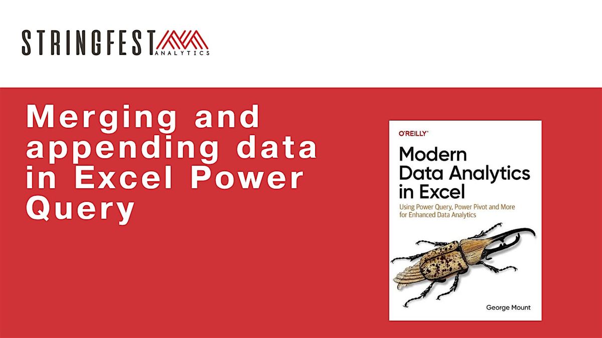 Merging and appending data in Excel Power Query