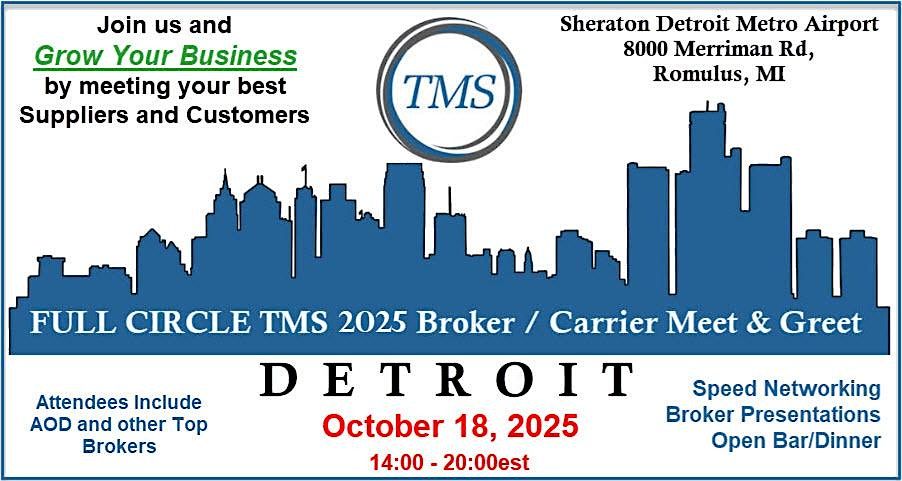 Broker\/Carrier Networking "Meet & Greet" October 18, 2025