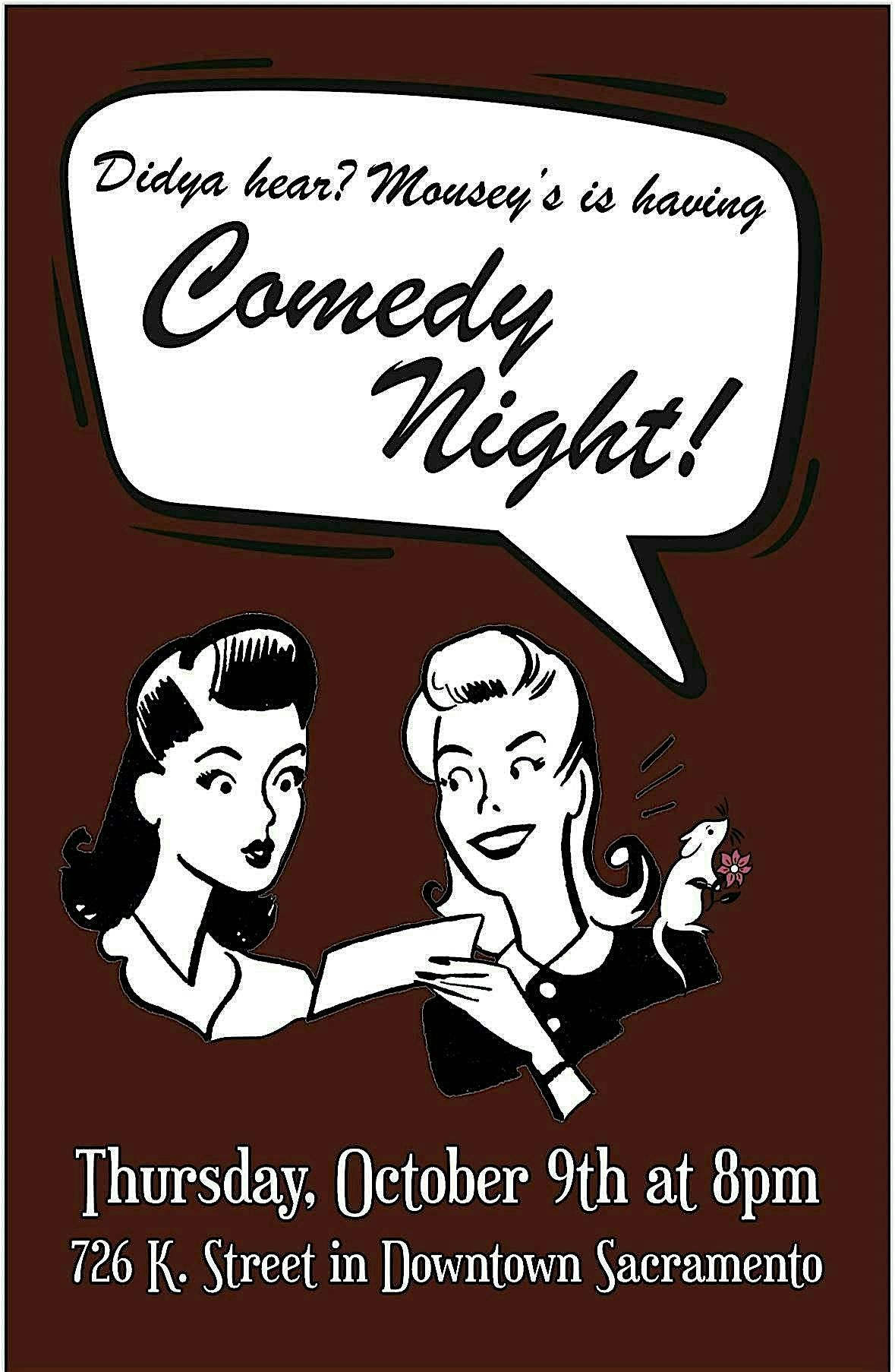 Standup Comedy Night at Mousey's!