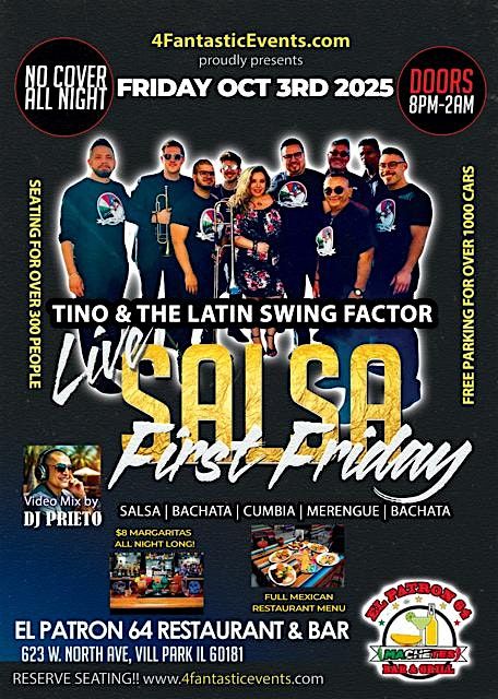 Live Salsa First Friday @ El Patron 64 - No Cover