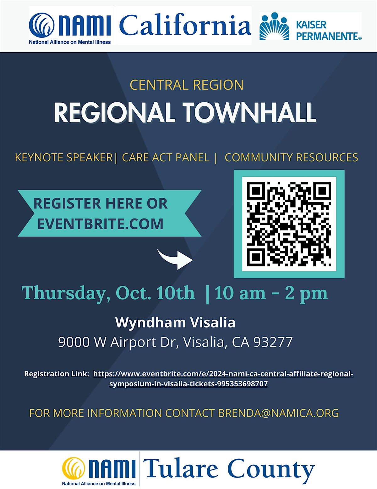2025  NAMI CA: Central Affiliate Regional Townhall meeting  in Visalia