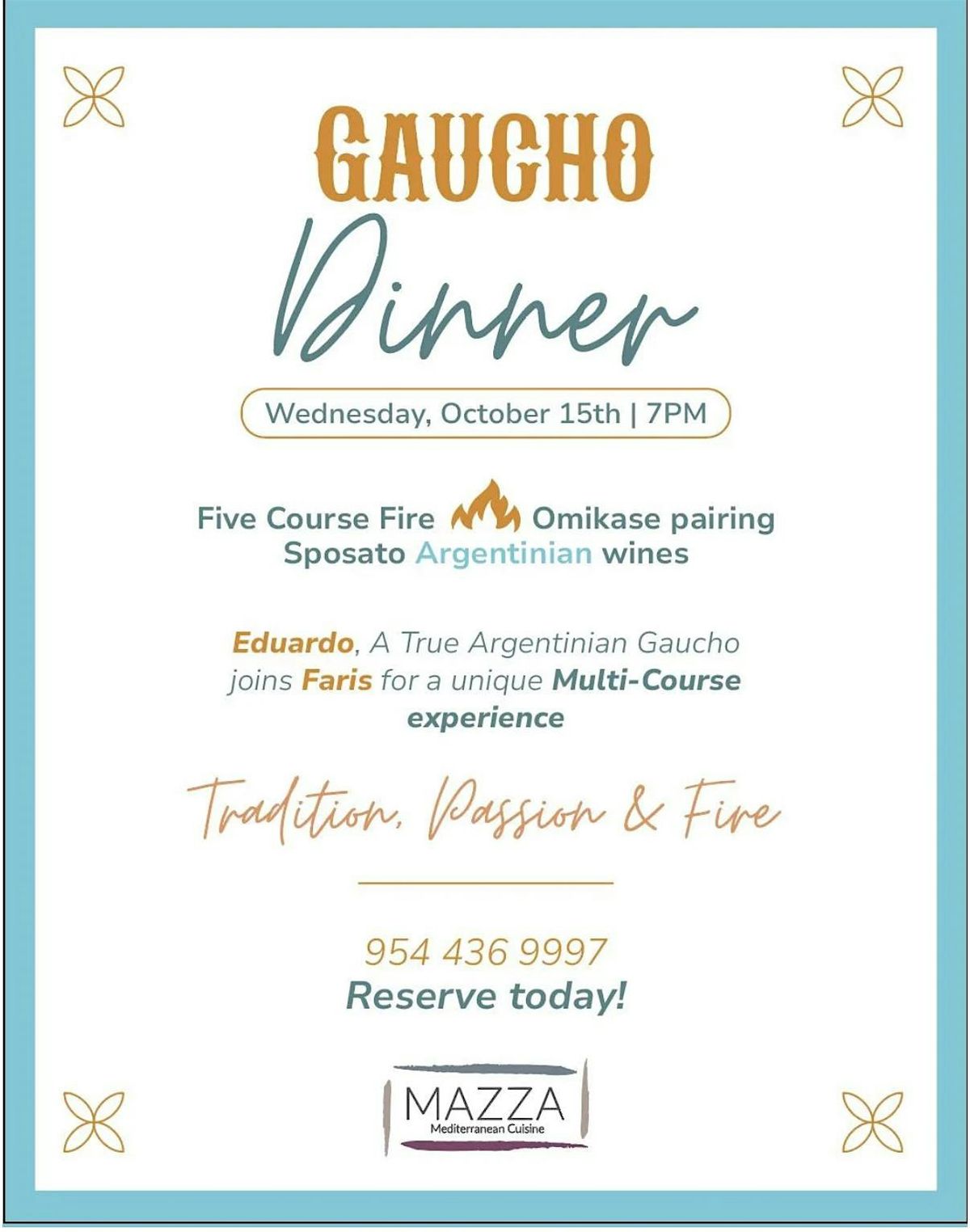 Gaucho Dinner