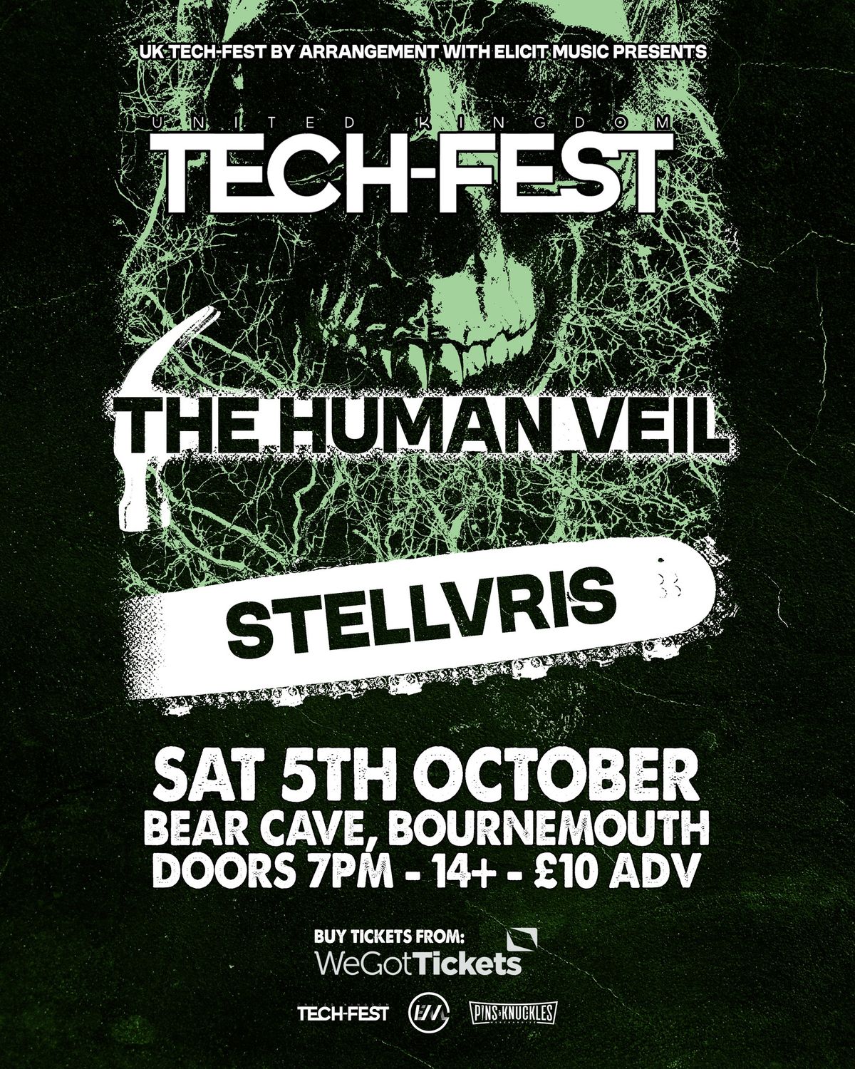 UK TECHFEST PRESENTS: THE HUMAN VEIL \/\/ STELLVRIS (CZ) @ Bear Cave