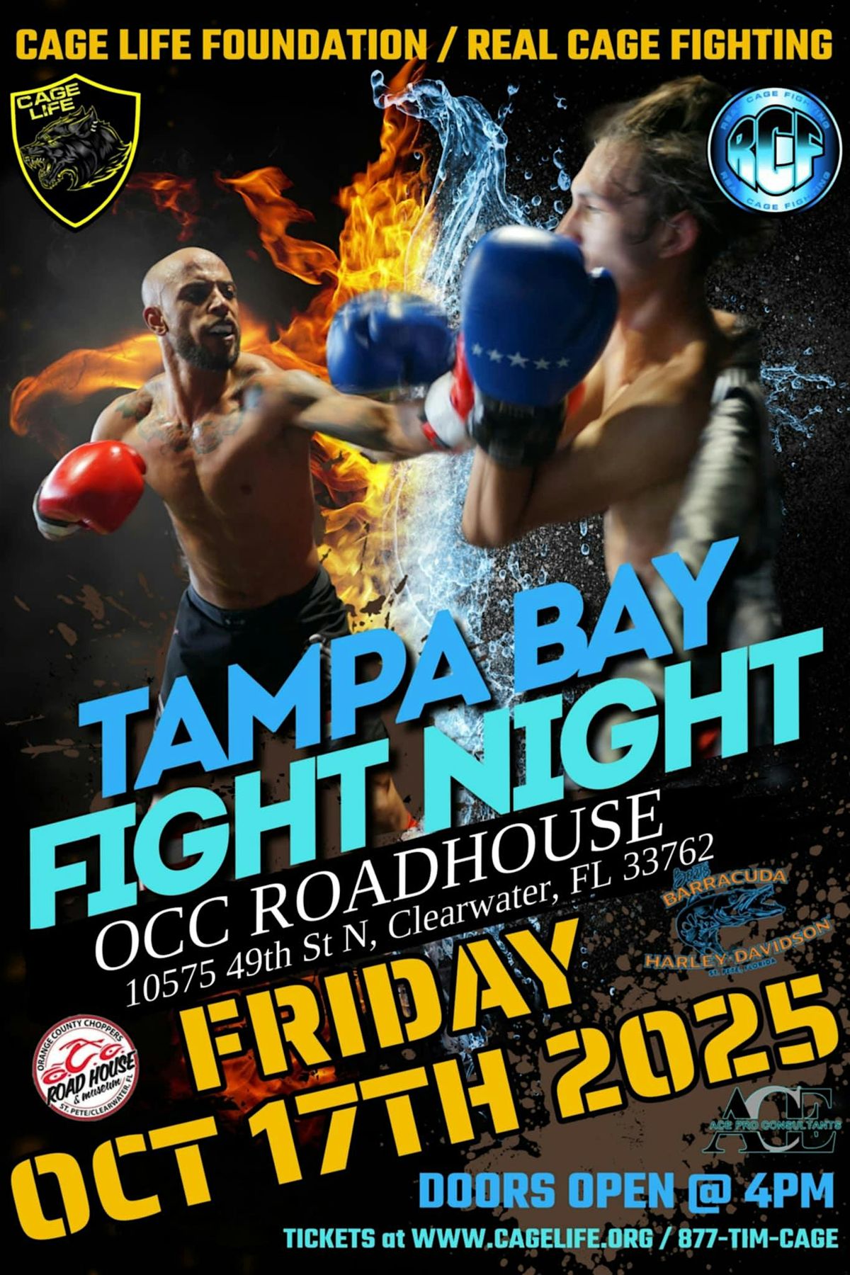 TAMPABAY FIGHT NIGHT - OCC ROADHOUSE - FRIDAY! OCTOBER 17th 2025
