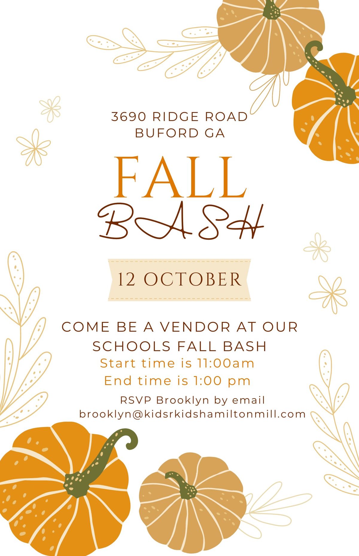 Fall Bash