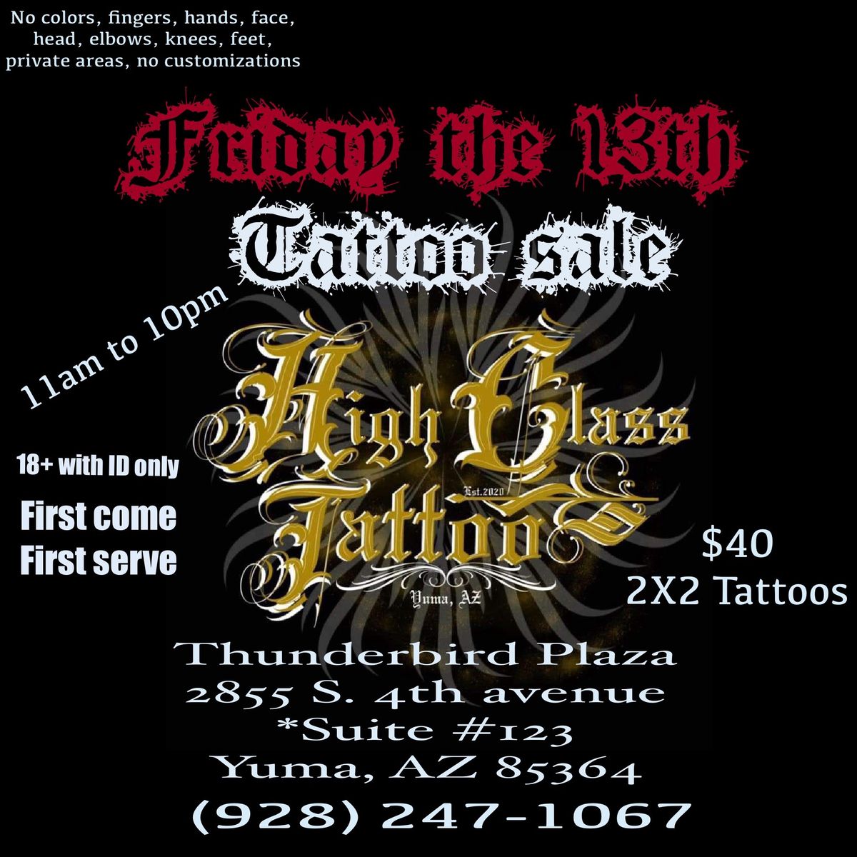 Friday the 13th Tattoo Event