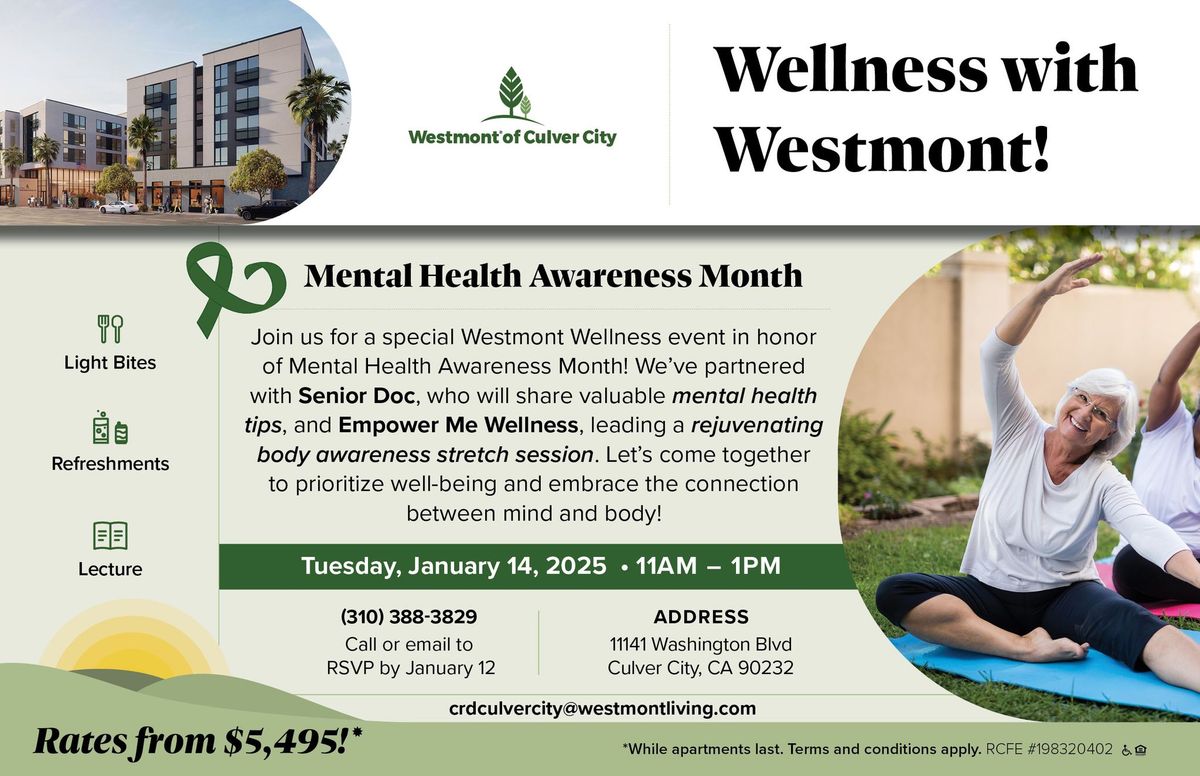 Wellness with Westmont- Mental Health Awareness Month